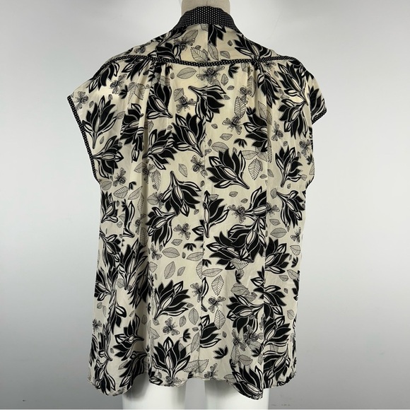 Anthropologie Postcard Here & There Women's Small Lotus Blouse - Picture 4 of 10